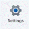 A grey and blue gear with a blue circle
Description automatically generated